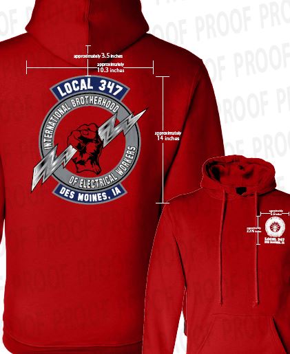 Red Hoody with Fist